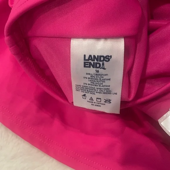 Lands' End Plus Size Tummy Control Swim
Skirt. Prism Pink - bright. Size 16. NWT - Picture 6 of 6